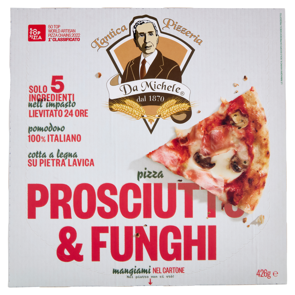 L'antica Pizzeria Da Michele pizza Prosciutto & Funghi 426 g