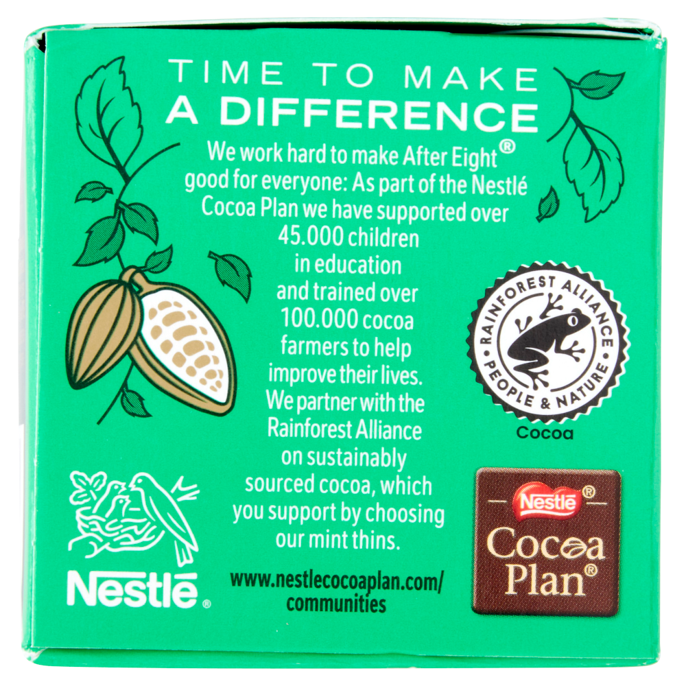 NESTLÉ AFTER EIGHT Sfoglie di Cioccolato Fondente con ripieno alla Menta 200 g