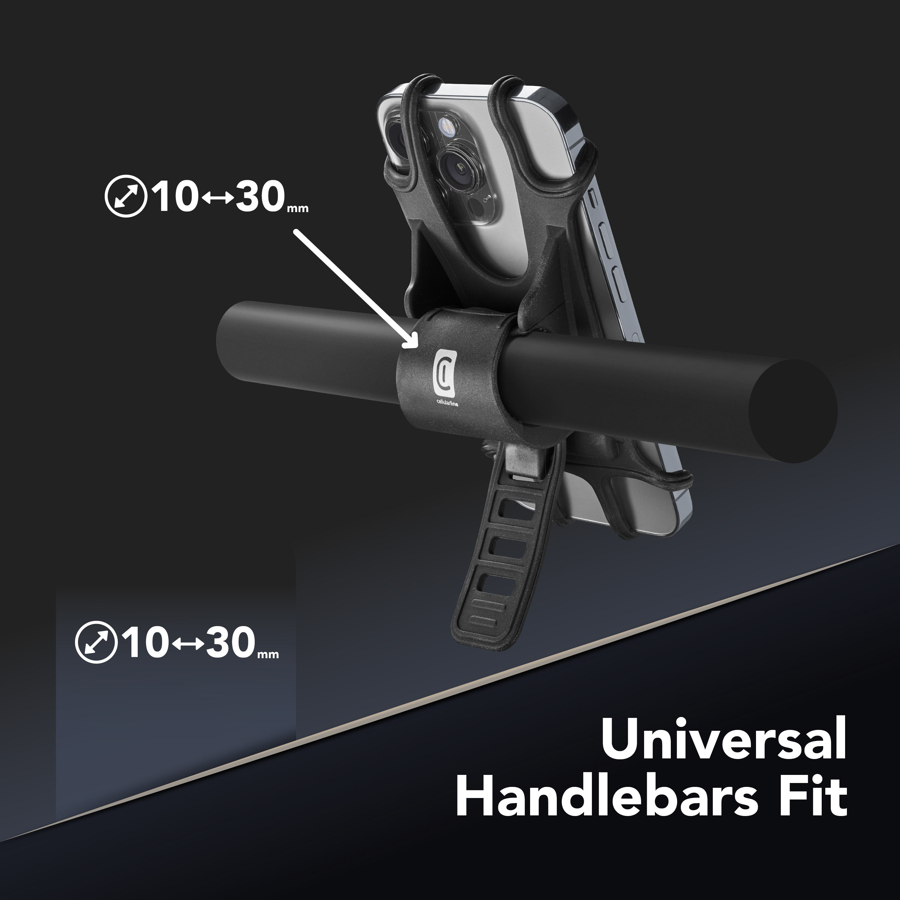 Cellularline Rider - Universal Porta telefono da bicicletta