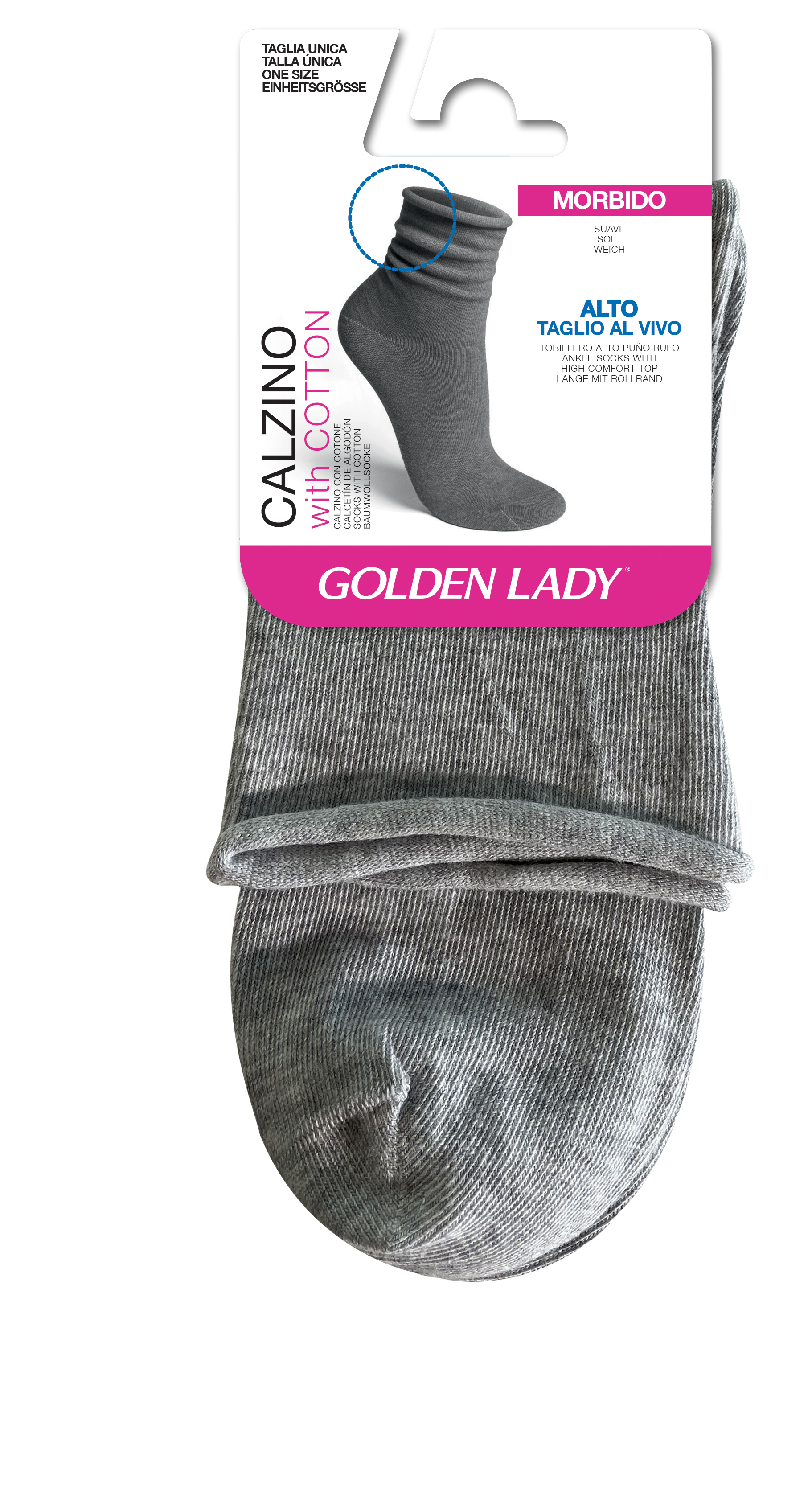 Golden Lady Calzino sporty grigio