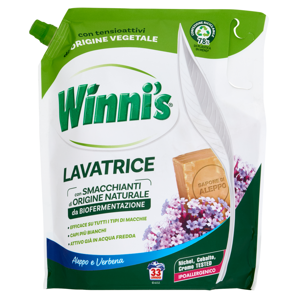 Winni's Lavatrice Aleppo e Verbena, 33 Lavaggi, 1485 ml