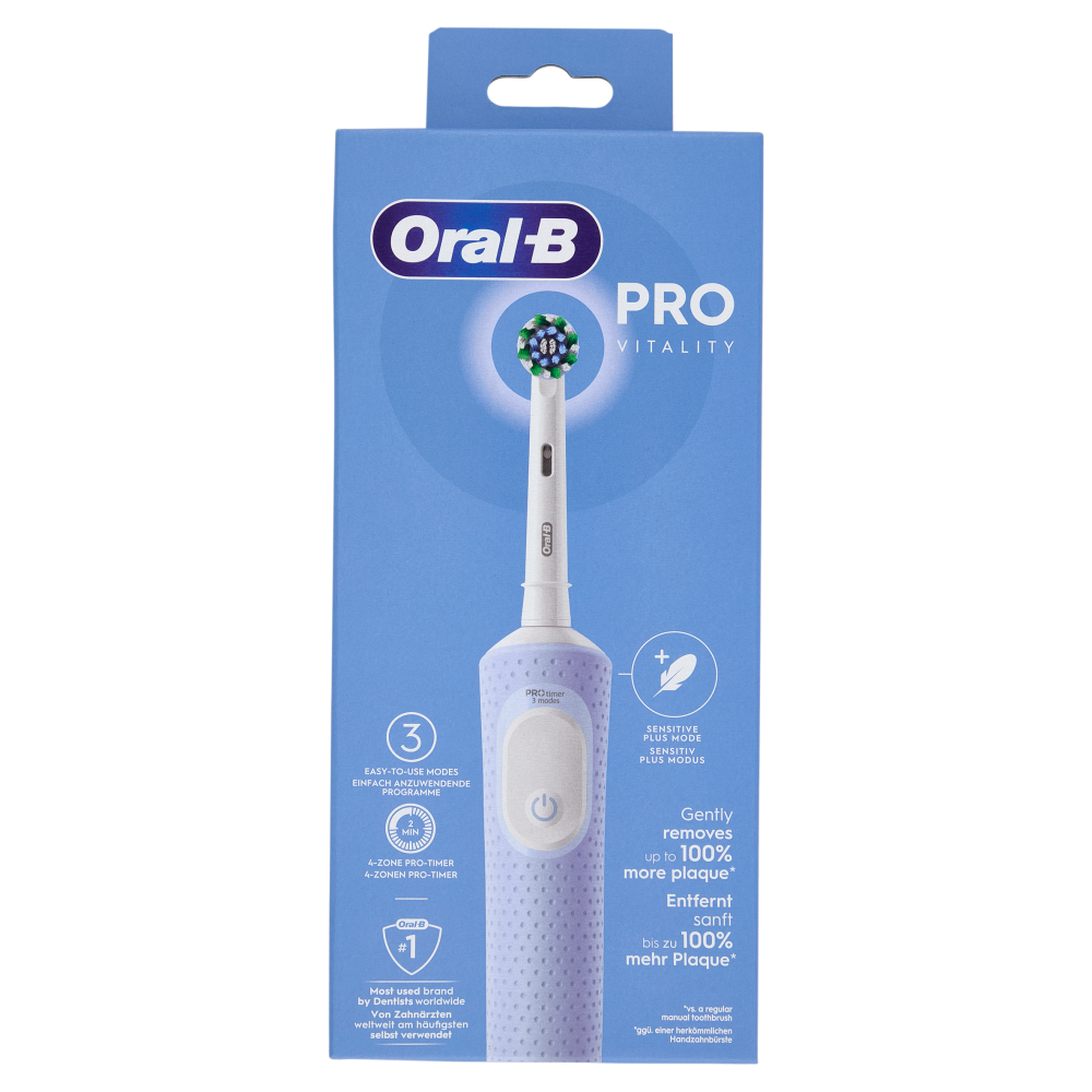 Oral-B Spazzolino Elettrico Denti Ricaricabile Pro Vitality Lilla