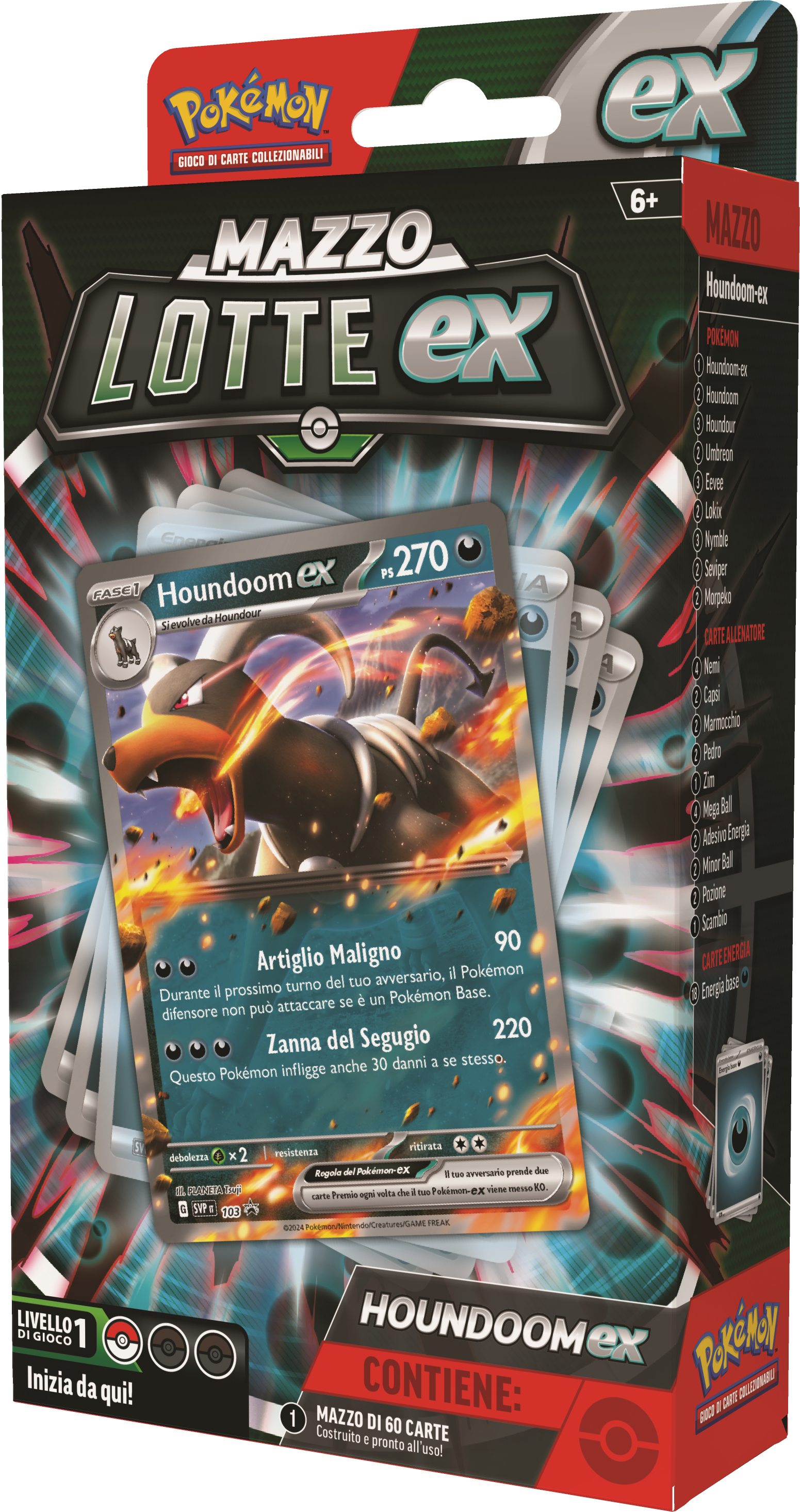 Pok&eacute;mon Pokemon Mazzo Lotte EX Melmetal e Houndoom (IT)