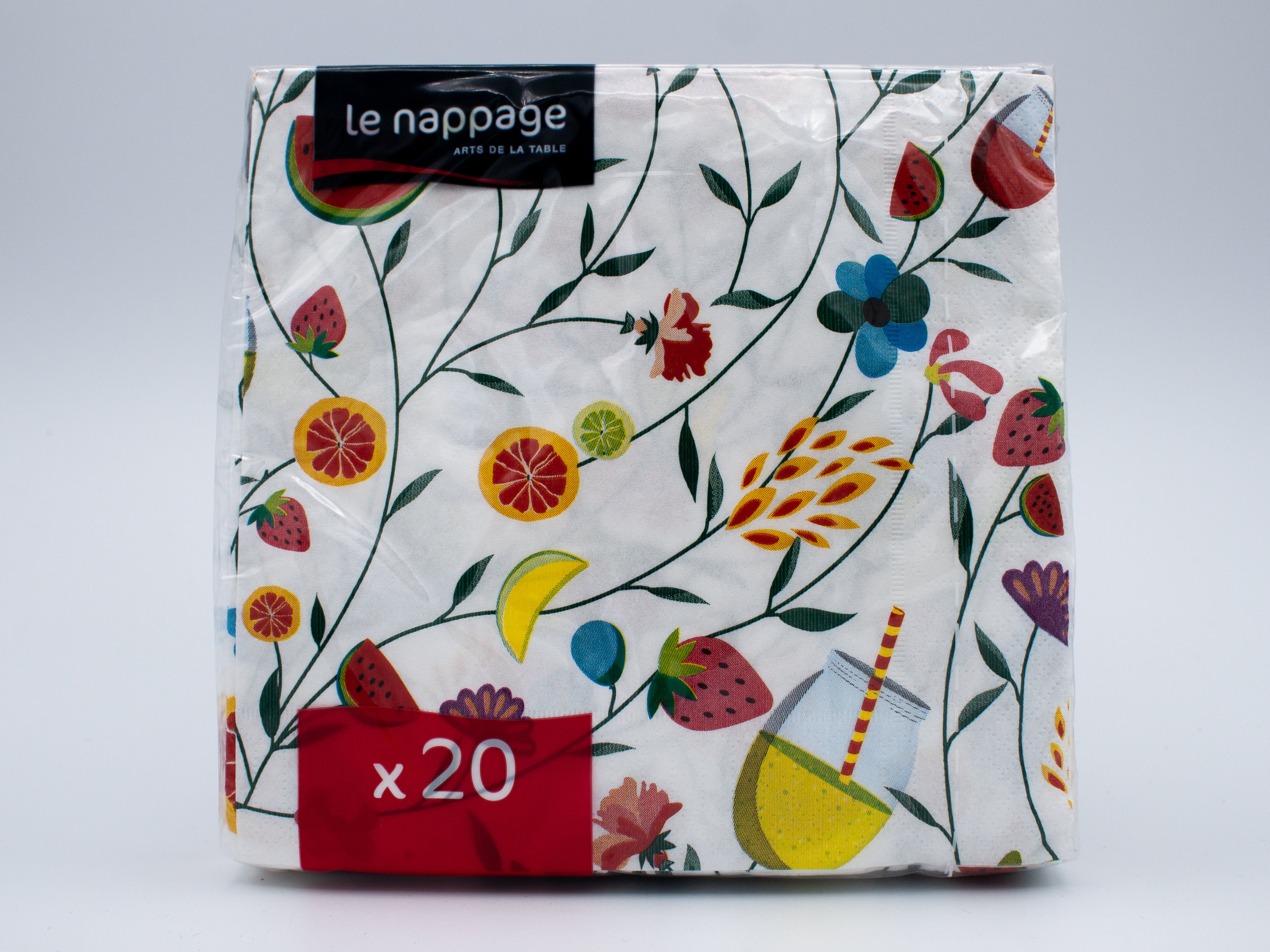 20 tovaglioli 33x33 cm 3 veli  Let's Blossom