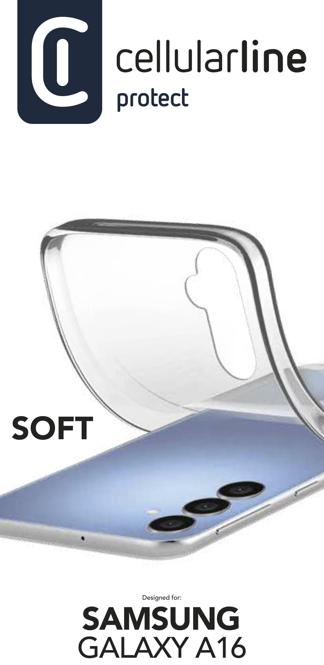 Cellularline Soft - Galaxy A16 Custodia in gomma morbida