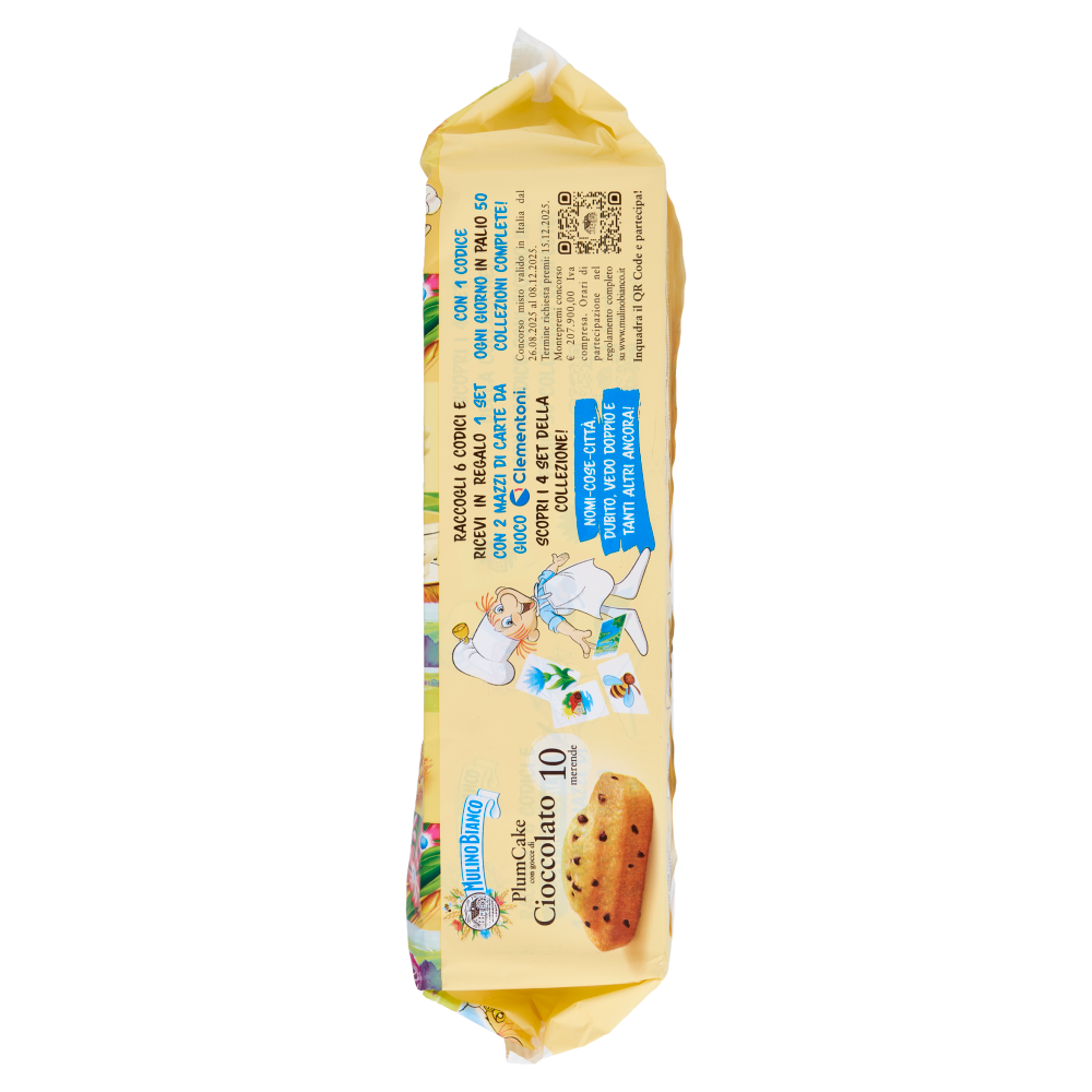 Mulino Bianco Plumcake Merenda con Yogurt italiano e Gocce di Cioccolato 10 pezzi 350g