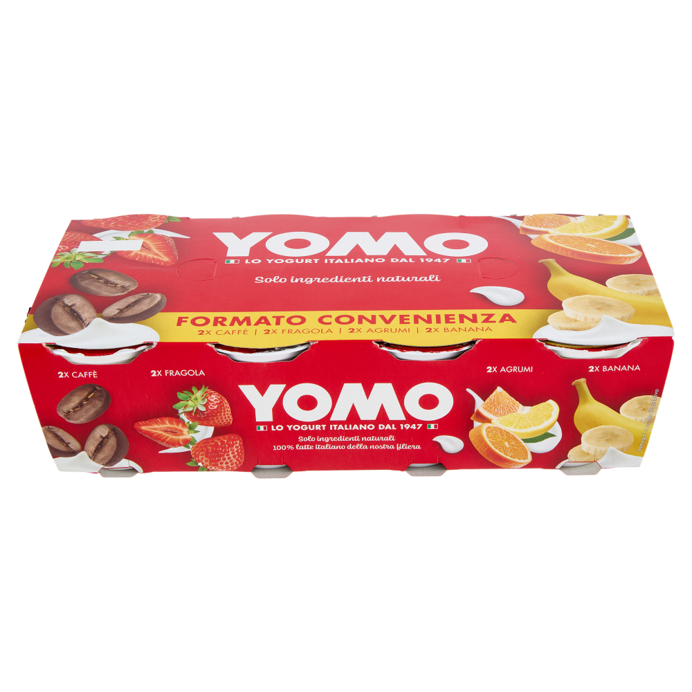 Yomo Caffè, Fragola, Agrumi, Banana 8 x 125 g