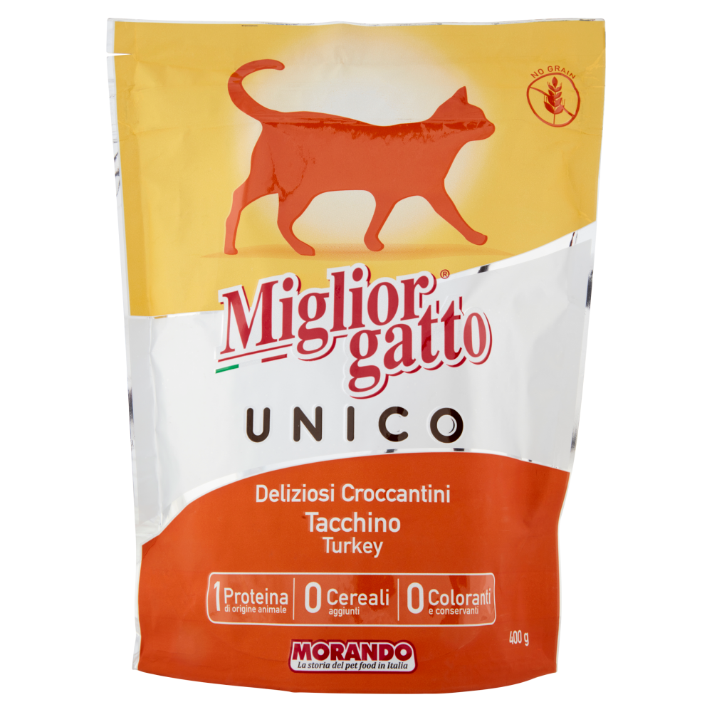 Migliorgatto Unico Deliziosi Croccantini Tacchino 400 g