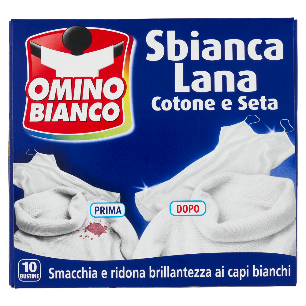 Omino Bianco Sbianca Lana Cotone e Seta 10 x 20 g