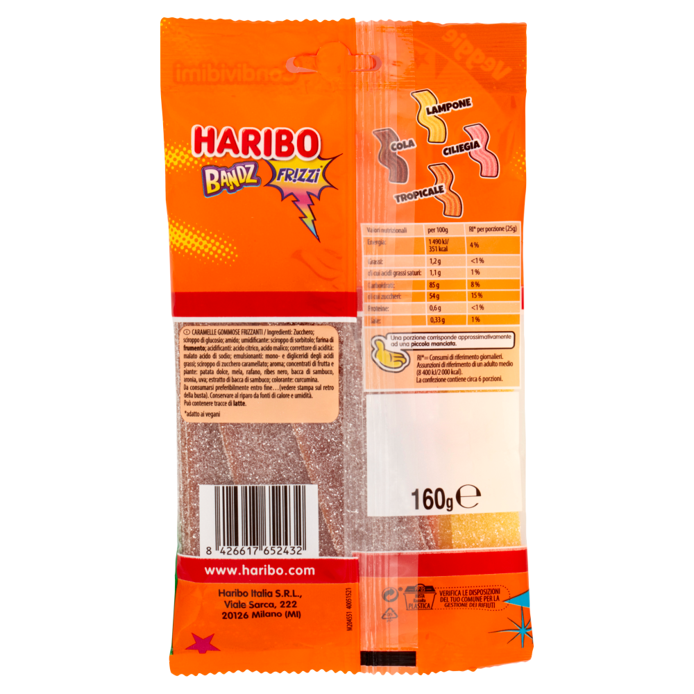 Haribo Bandz Frizzi 160 g