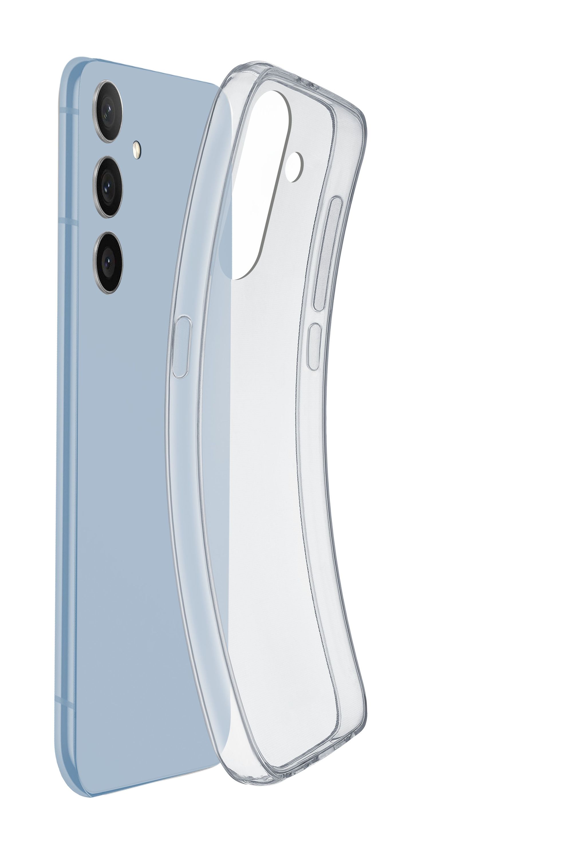 Cellularline Fine - Galaxy A54 5G Cover in gomma morbida ultra sottile e trasparente