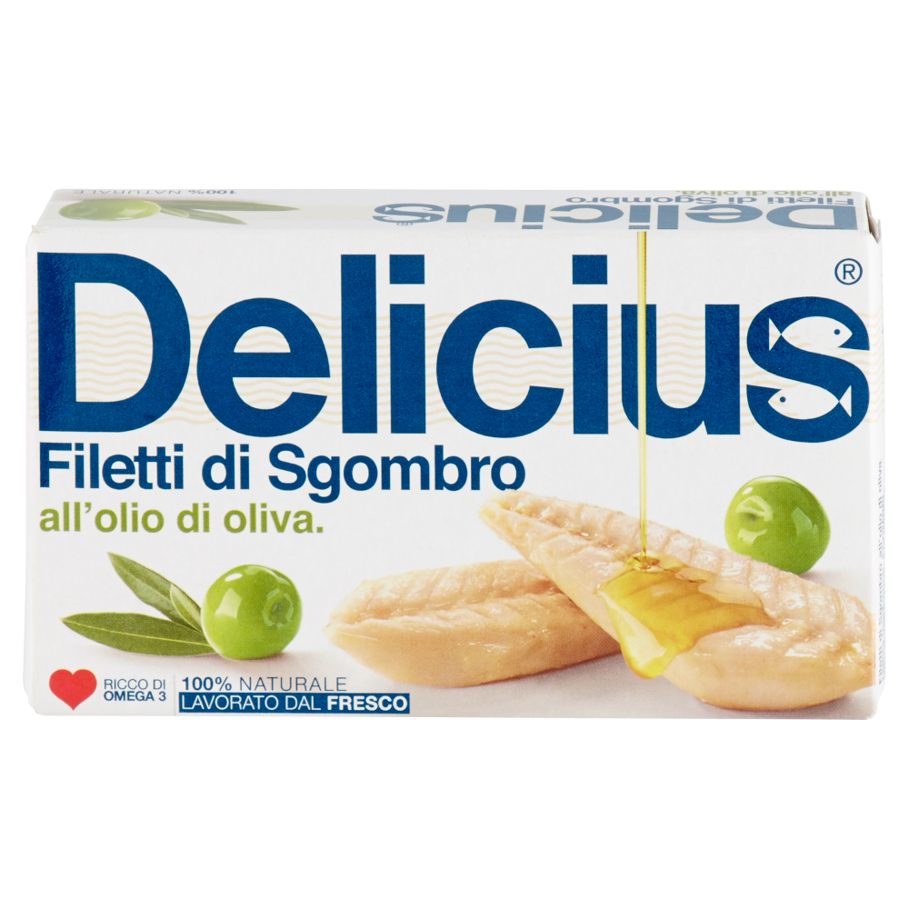 Delicius Filetti di Sgombro all'olio di oliva 90 g