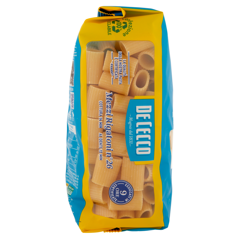 De Cecco Mezzi Rigatoni n°26 500 g