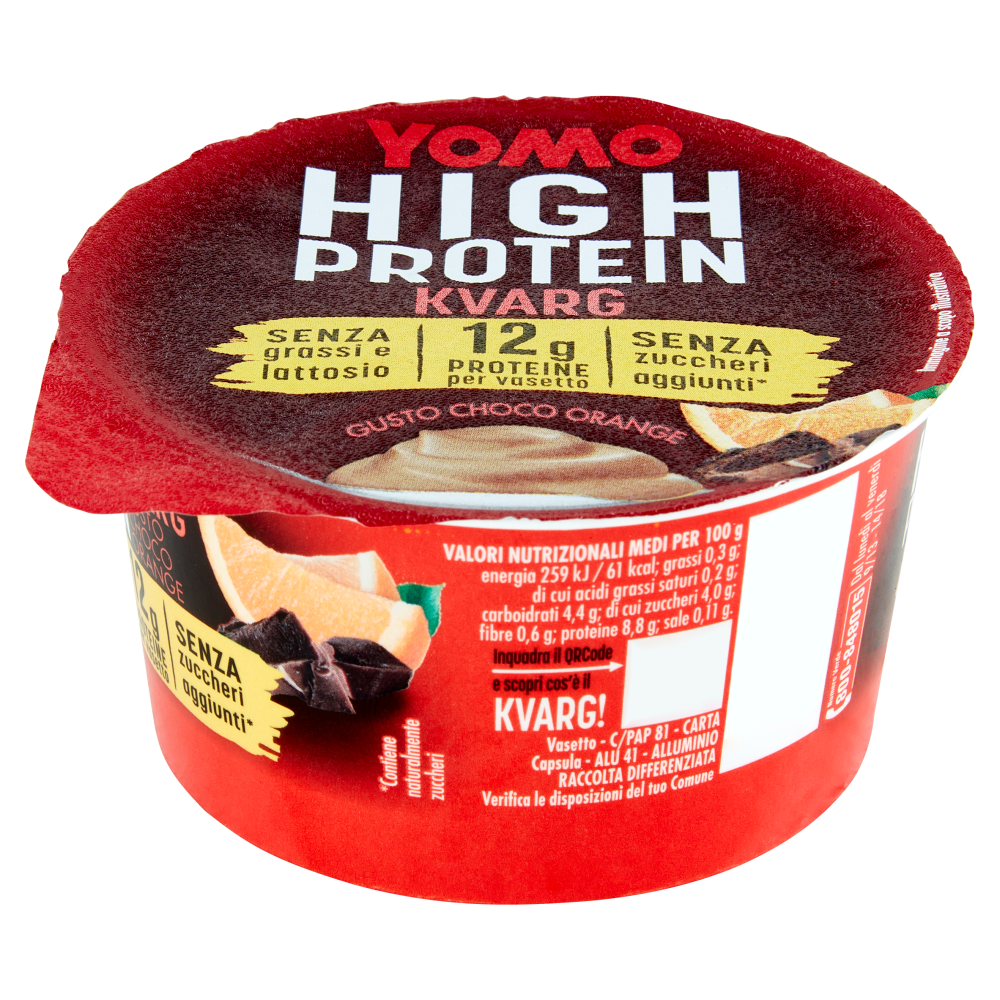 Yomo High Protein Kvarg Gusto Choco Orange 140 g Carrefour