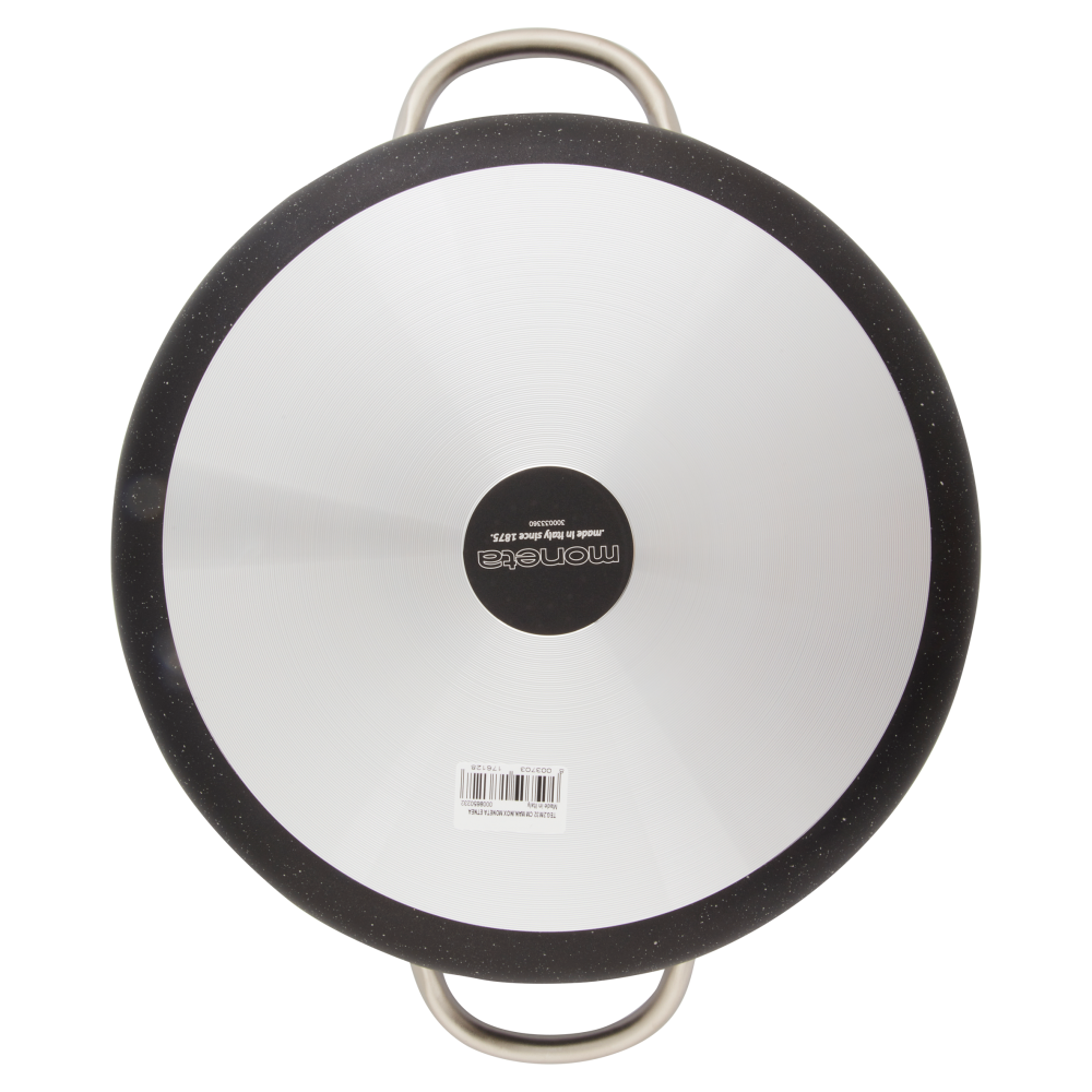 Tegame Moneta Etnea 28 Cm Nero - Alluminio Forgato, Antiaderente Artech Stone, Doppio Manico, Made Italy - Foto 7