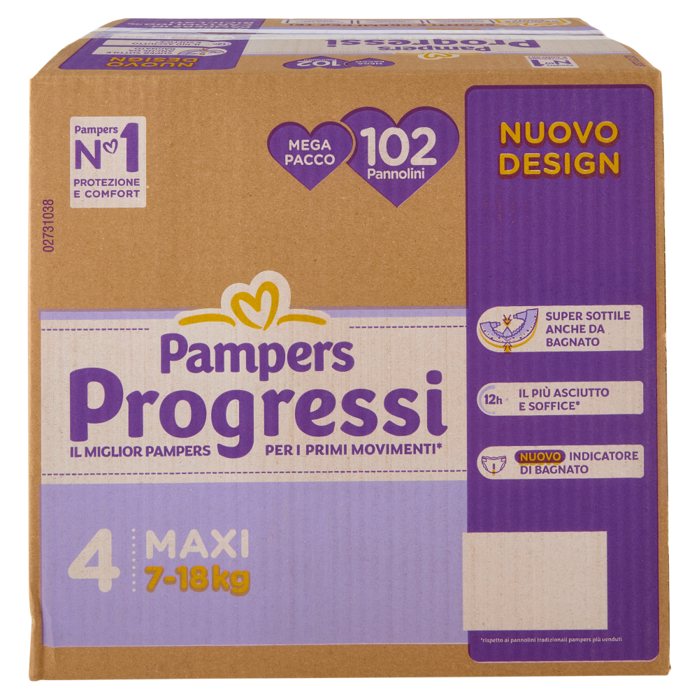 Pampers Progressi Maxi 102 pz
