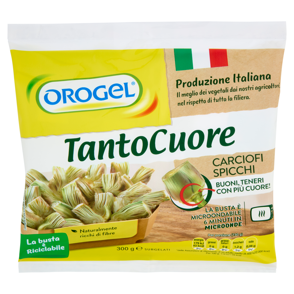 Orogel TantoCuore Carciofi Spicchi Surgelati 300 g