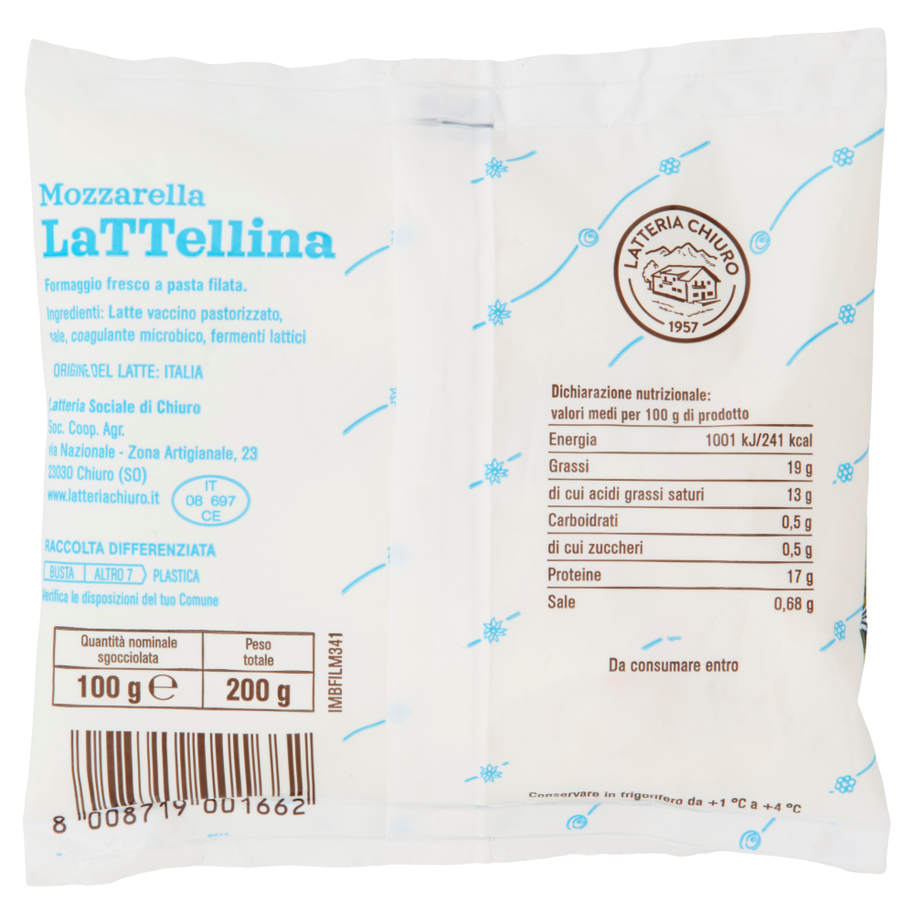 Latteria Chiuro Mozzarella LaTTellina 100 g