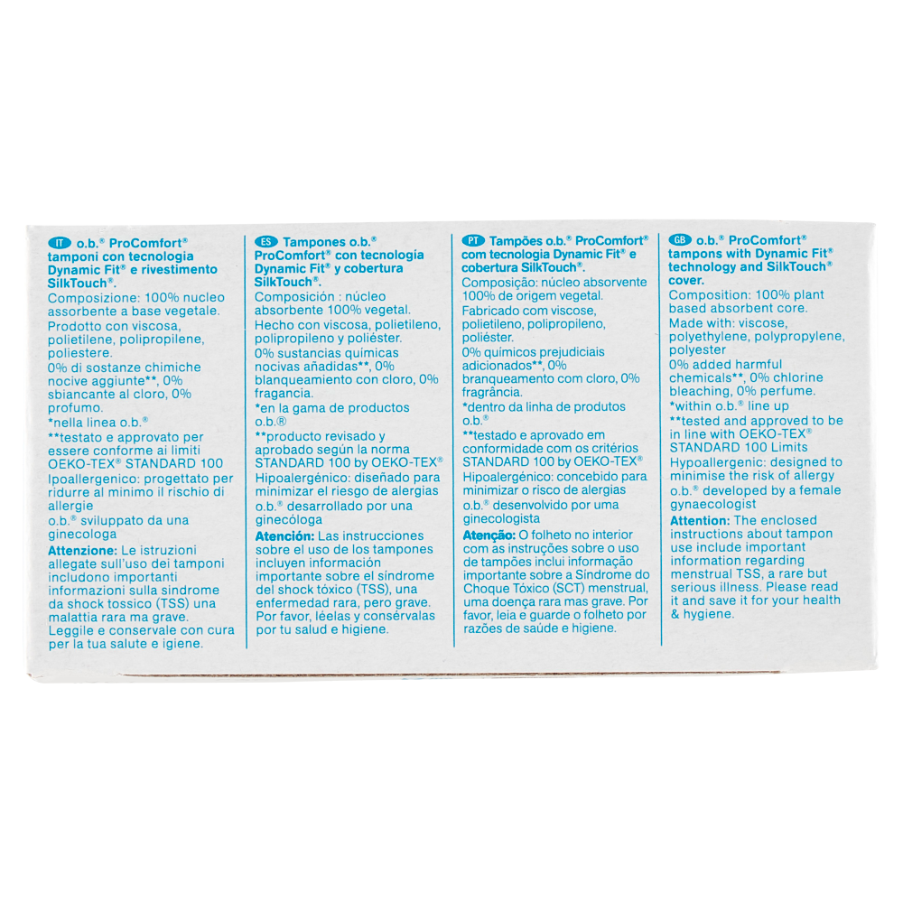 o.b. ProComfort Ultimate Comfort* Mini Tampons 16 pz