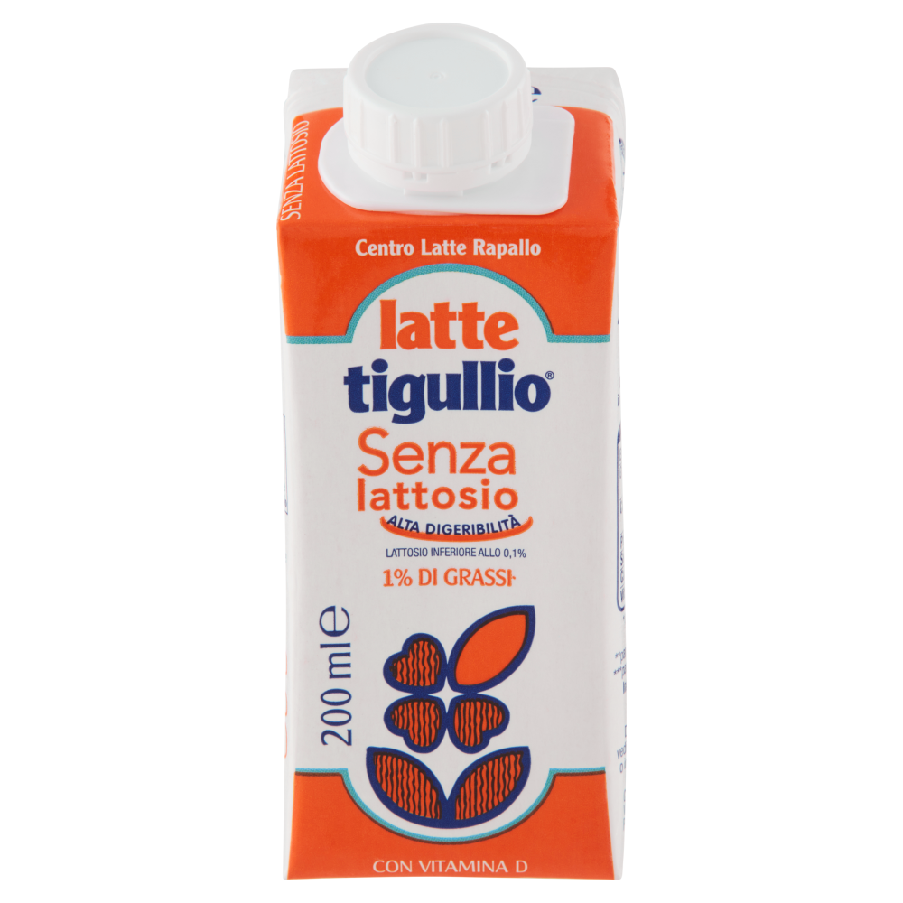 latte tigullio Senza lattosio 1% di Grassi 200 ml