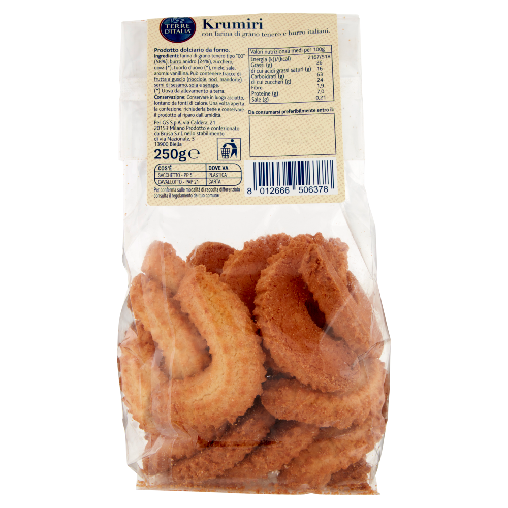 Terre d'Italia Krumiri 250 g