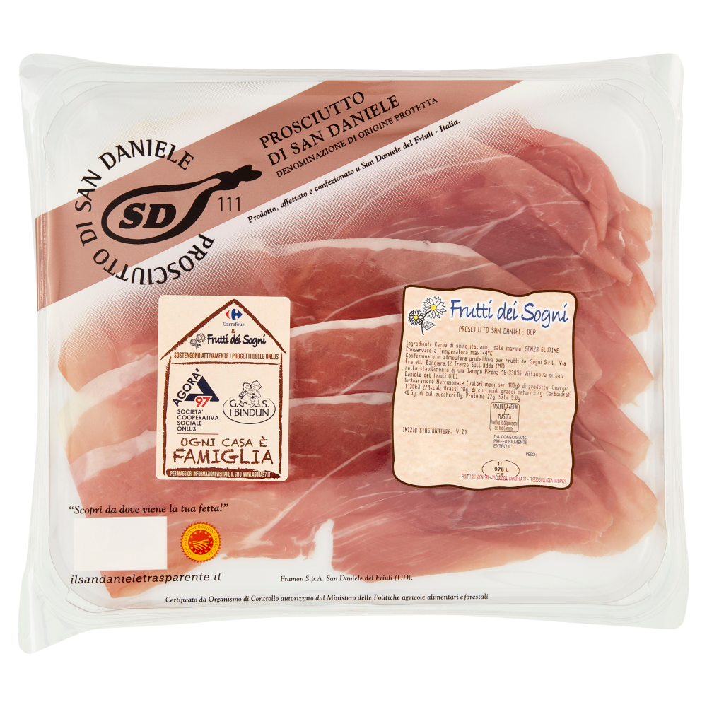 Frutti dei Sogni Prosciutto di San Daniele DOP 0,100 kg