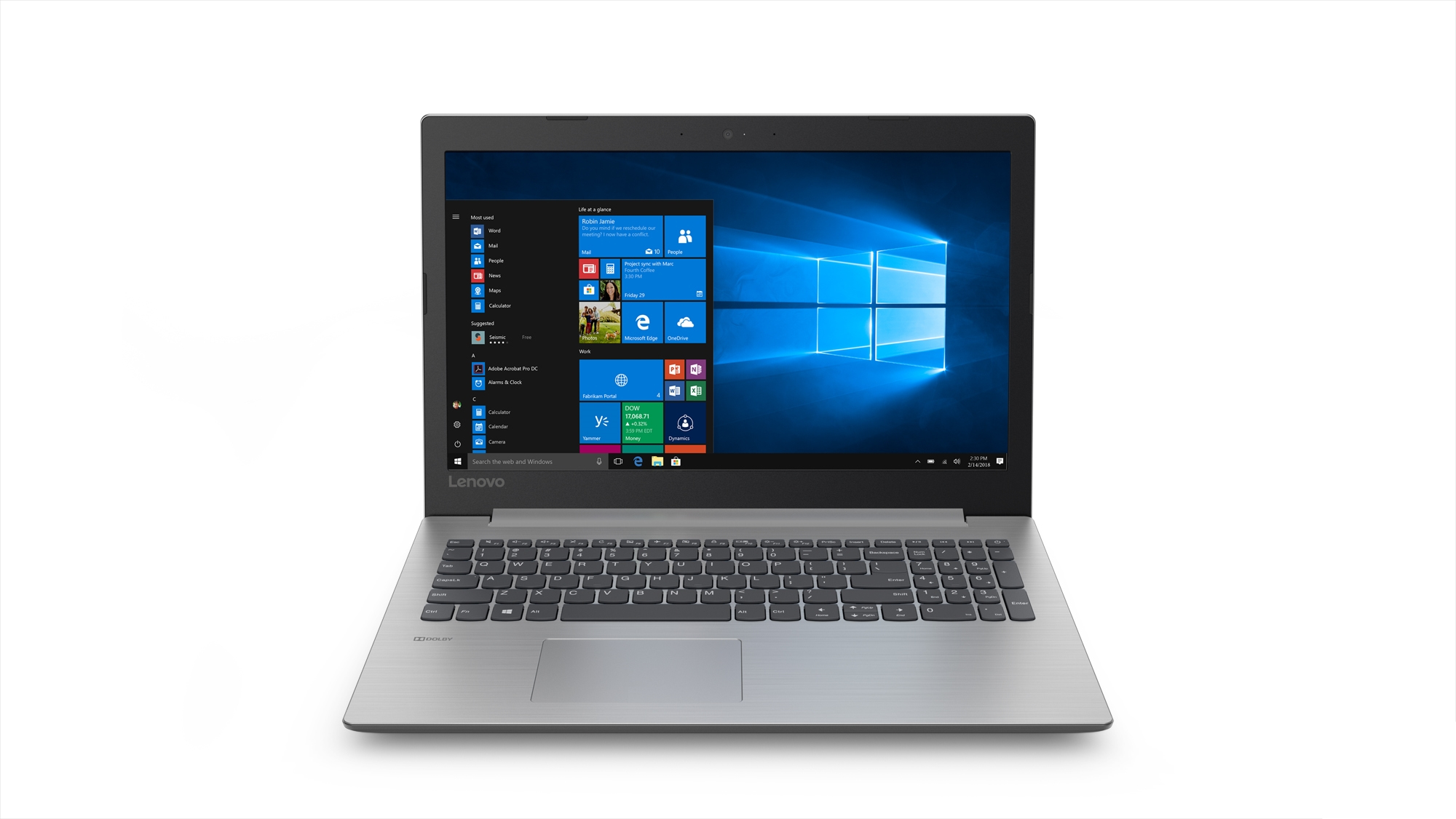 Lenovo IdeaPad 330-15AST AMD A6 A6-9225 Computer portatile 39,6 cm (15.6") HD 4 GB DDR4-SDRAM 1 TB HDD Wi-Fi 5 (802.11ac) Windows 10 Home Italiano Grigio, Platino