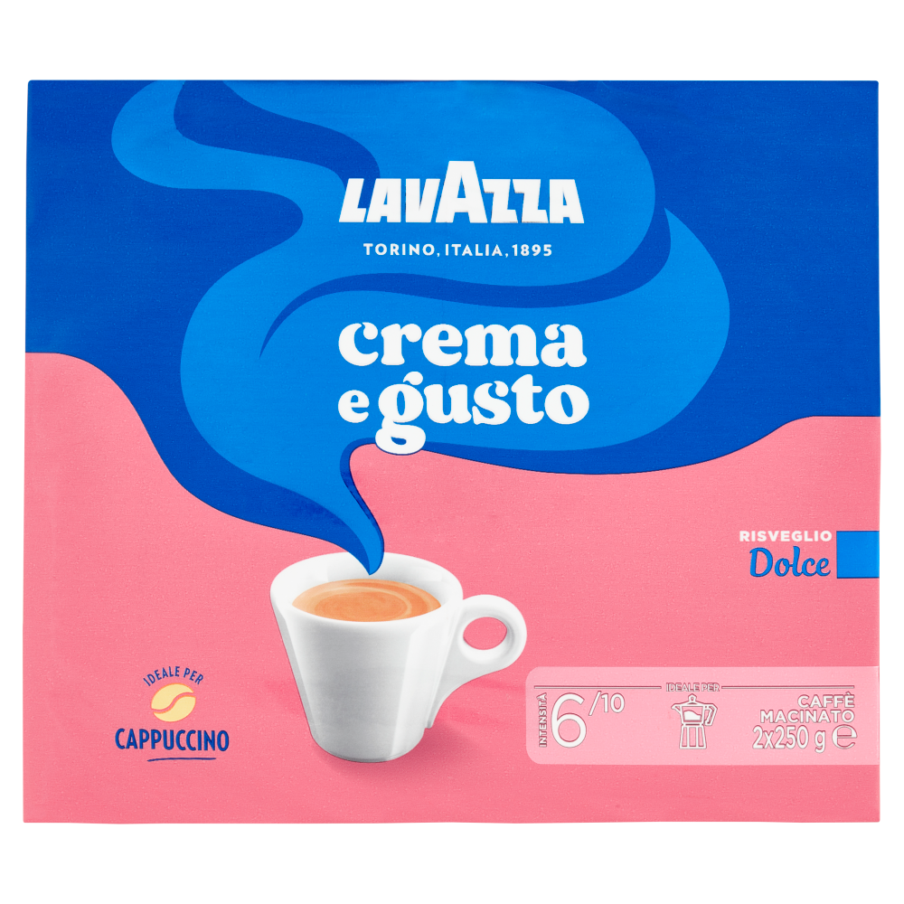  Lavazza Caffè Macinato Crema e Gusto Dolce, 2 x 250g :  Everything Else