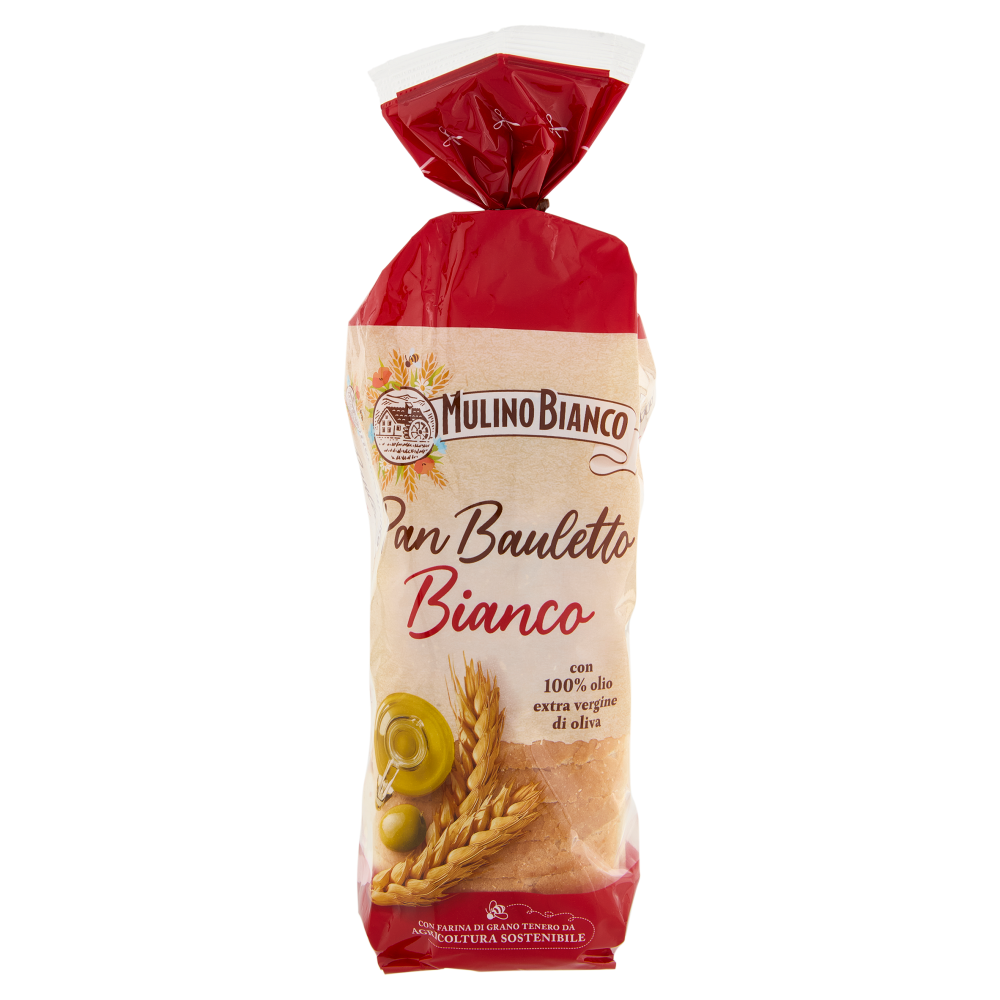 Mulino Bianco Pan Bauletto Bianco Pane Ideale per Panini 400g