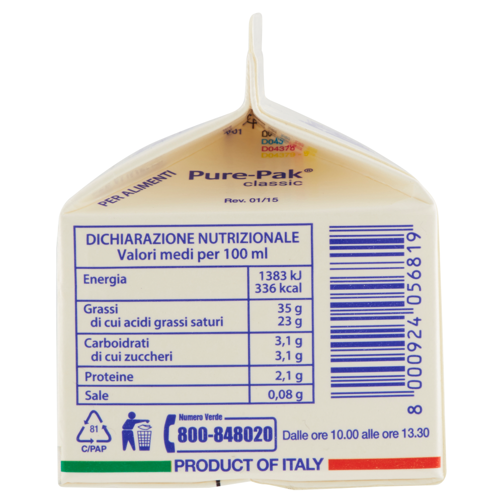 Latterie Friulane Panna Fresca Pastorizzata 200 ml