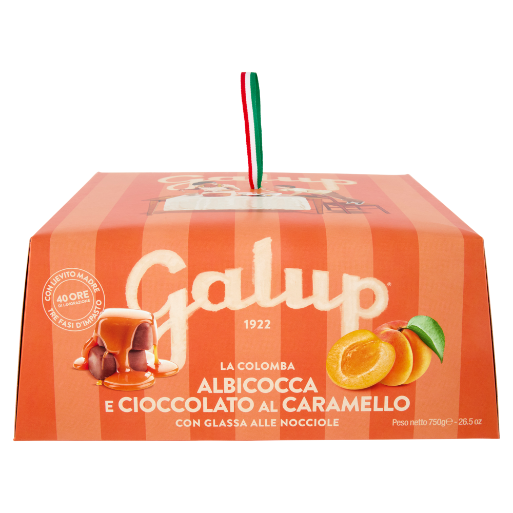 Galup la Colomba Albicocca e Cioccolato al Caramello con Glassa alle Nocciole 750 g