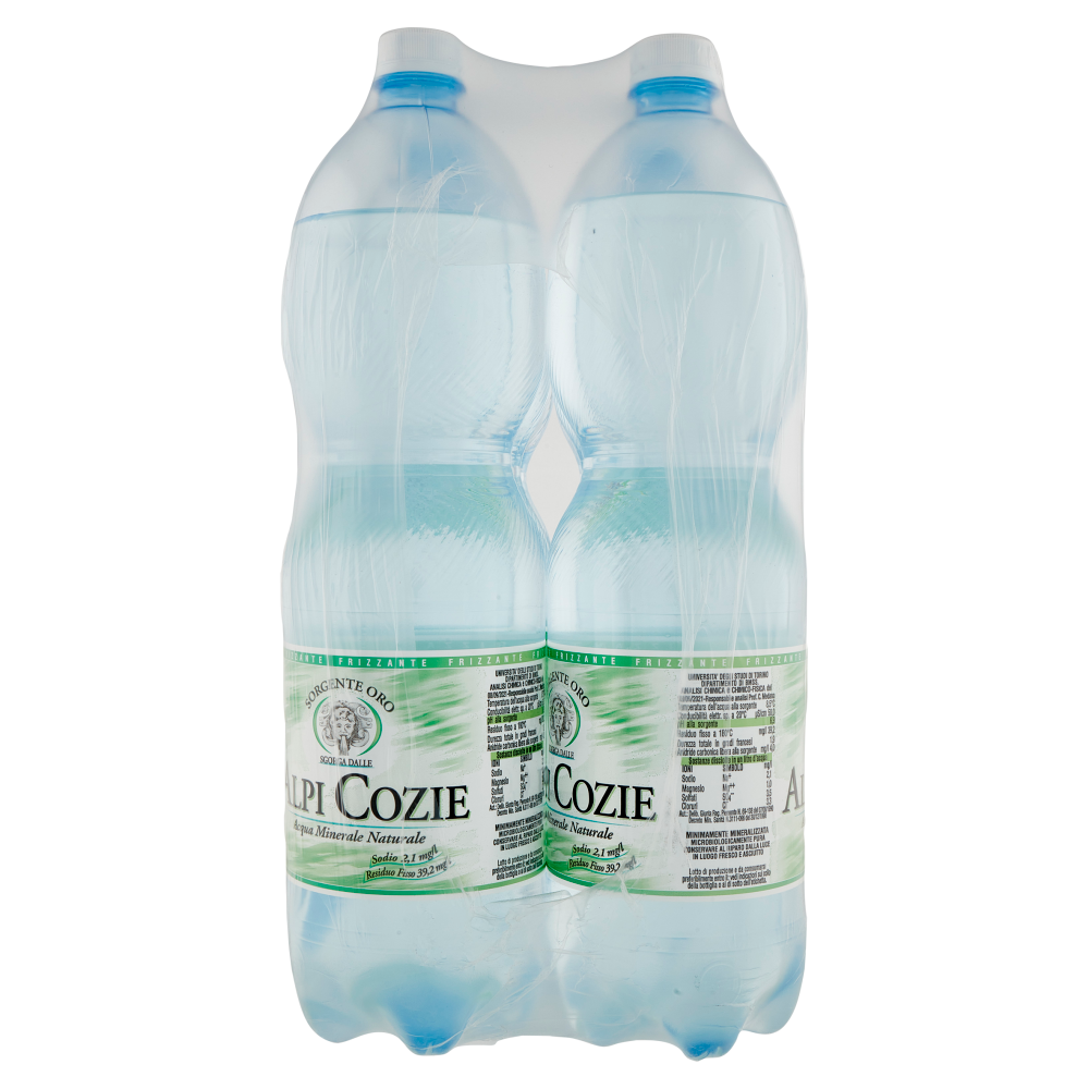 Alpi Cozie Sorgente Oro Frizzante 6 x 1,5 L