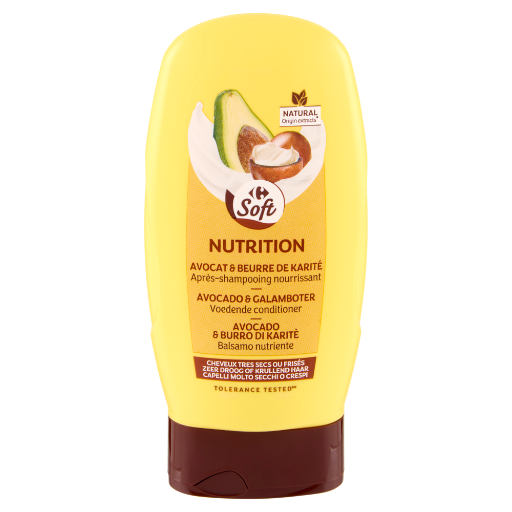 Carrefour Soft Nutrition Avocado & Burro di Karitè Balsamo nutriente 200 ml