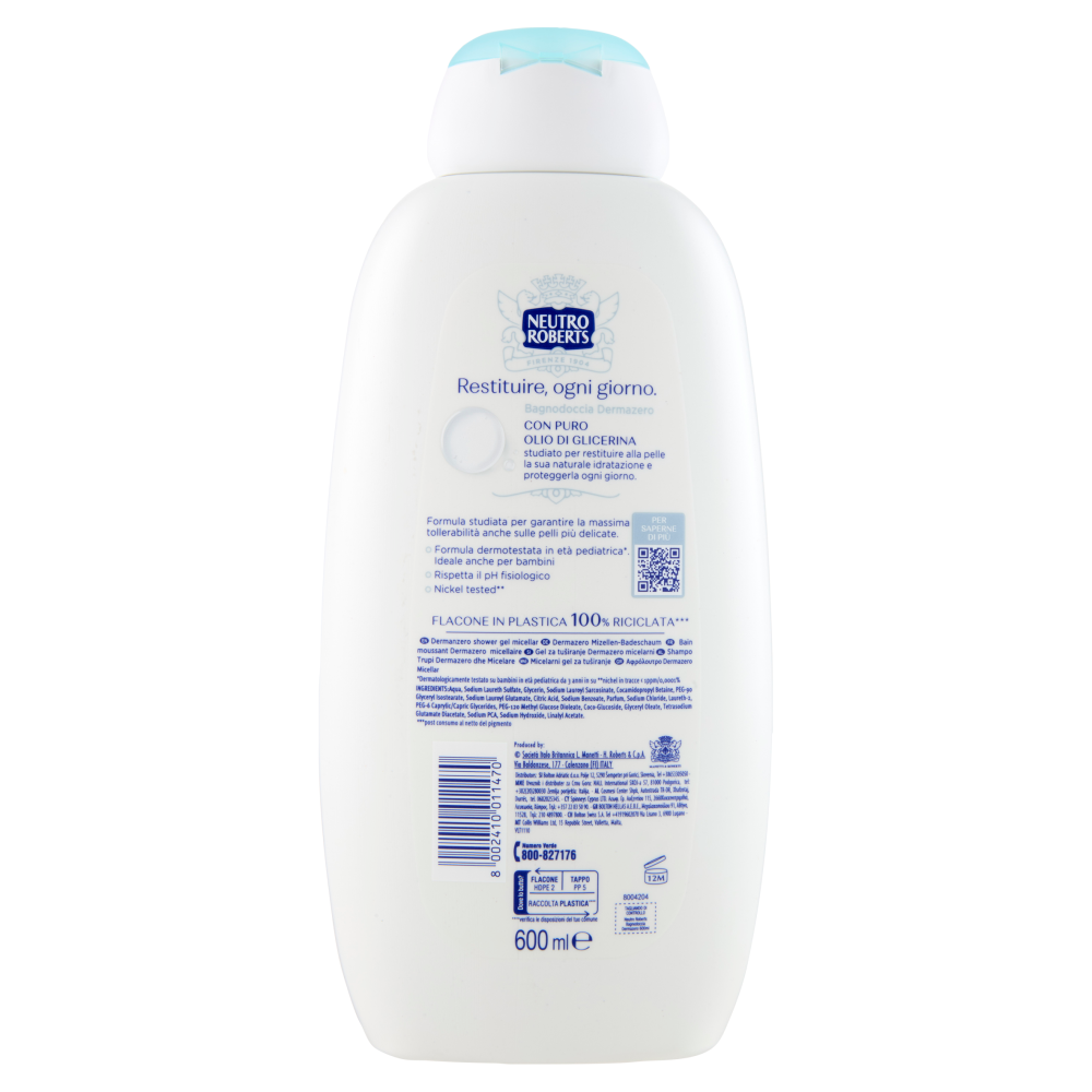 Neutro Roberts DermaZero Micellare Bagnodoccia 600 ml