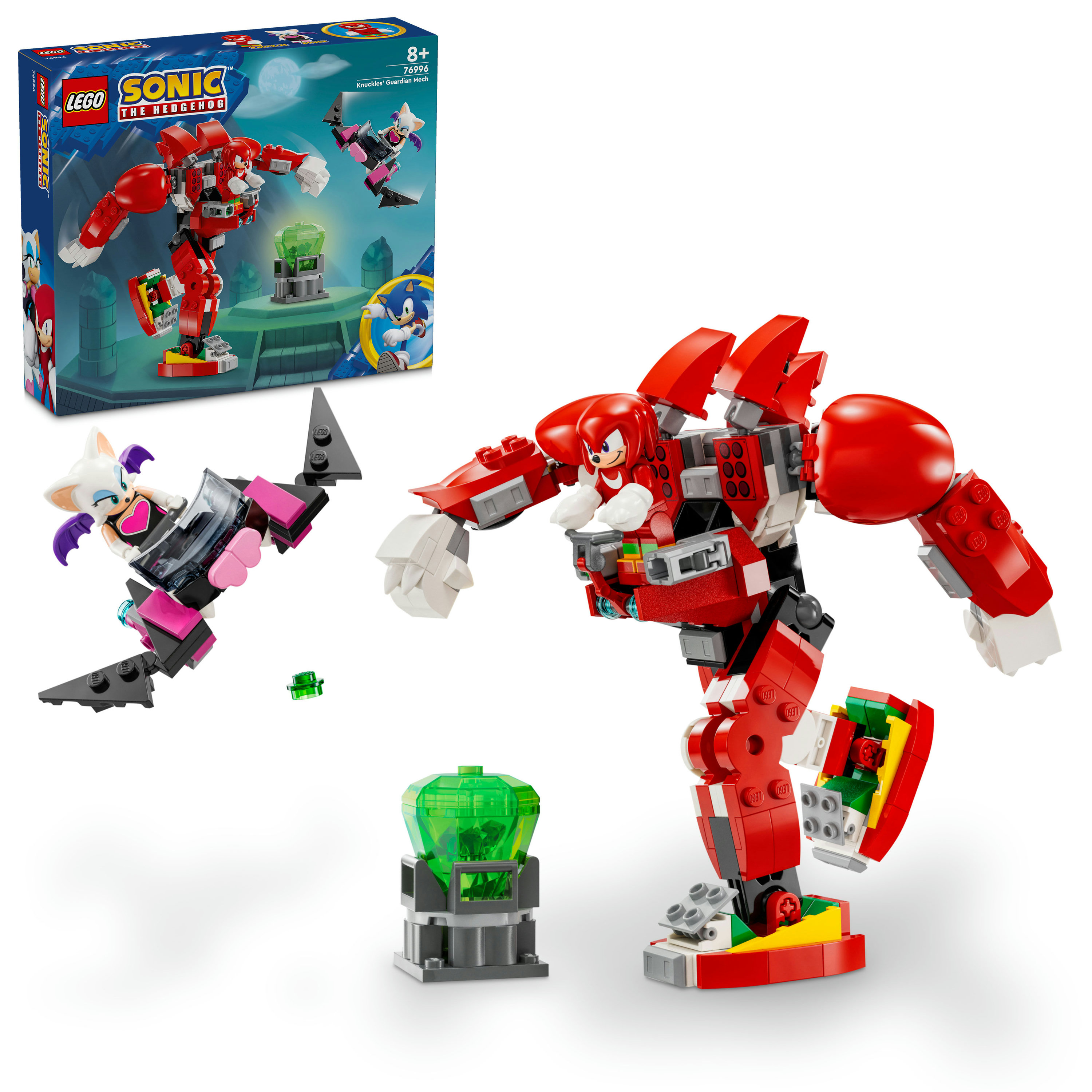LEGO Sonic the Hedgehog 76996 Il Mech Guardiano di Knuckles, Giochi per Bambini da 8 Anni in su con Personaggi del Videogioco