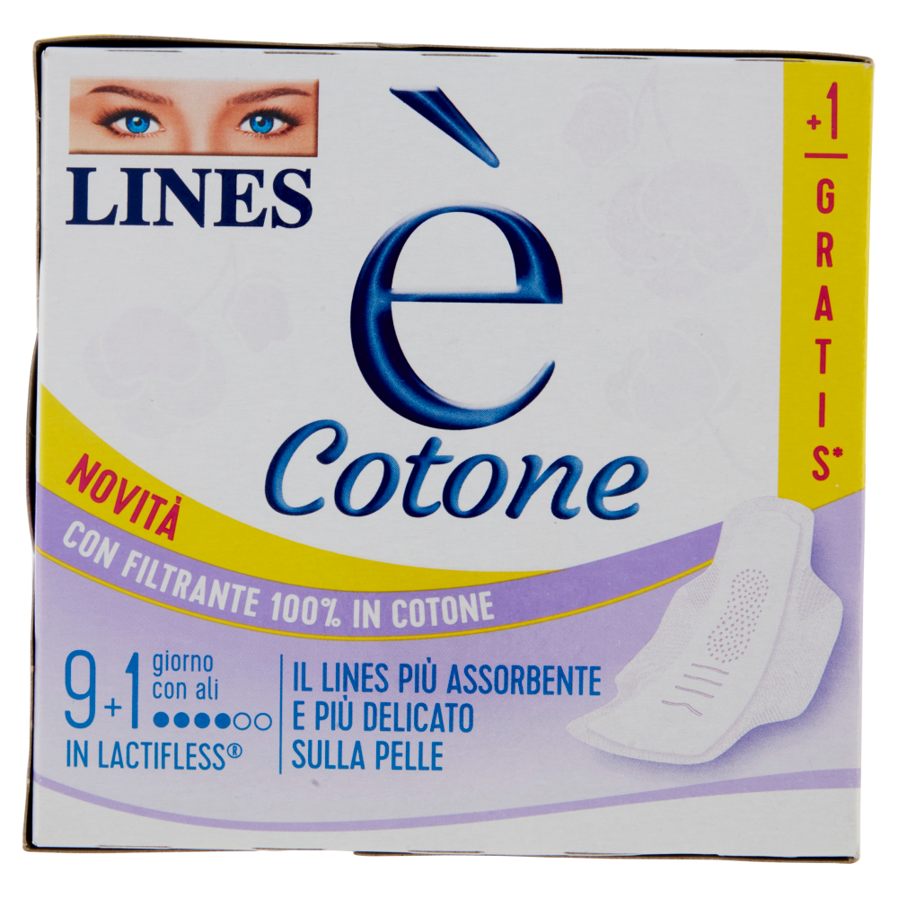 Lines è Cotone giorno con ali 9 + 1 pz