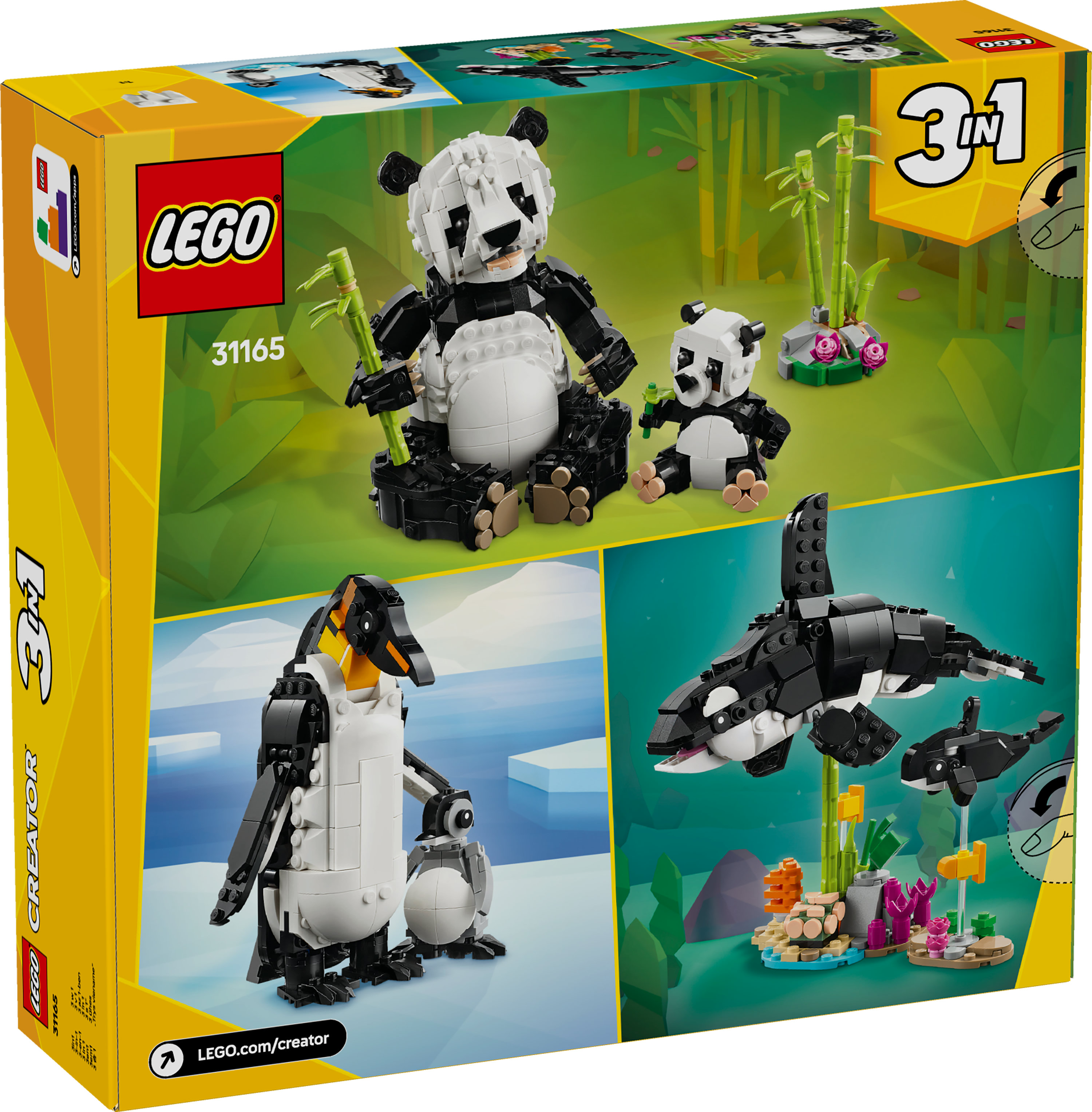 LEGO Creator Animali selvatici: famiglia di panda