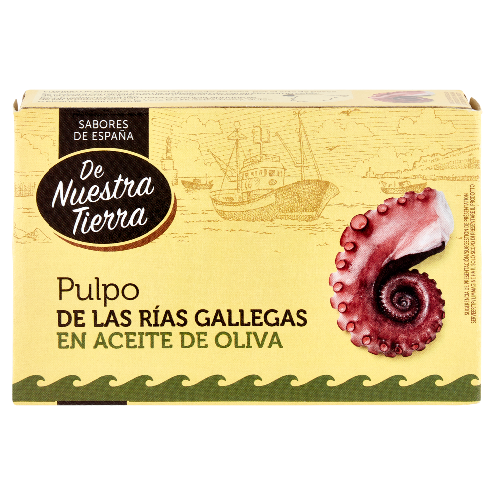 De Nuestra Tierra Pulpo de las R&iacute;as Gallegas en Aceite de Oliva 111 g