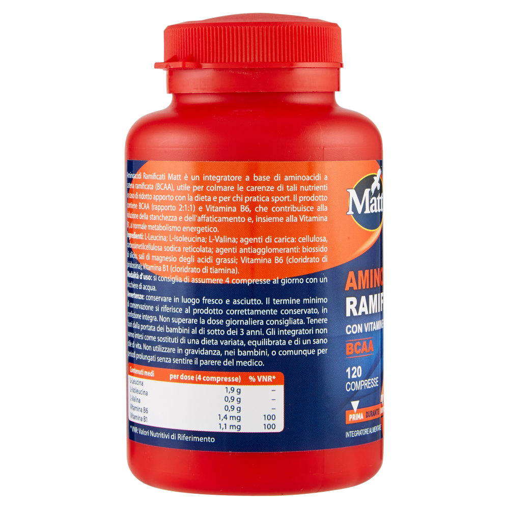 Matt Sport Amminoacidi Ramificati 120 Compresse 130,5 g