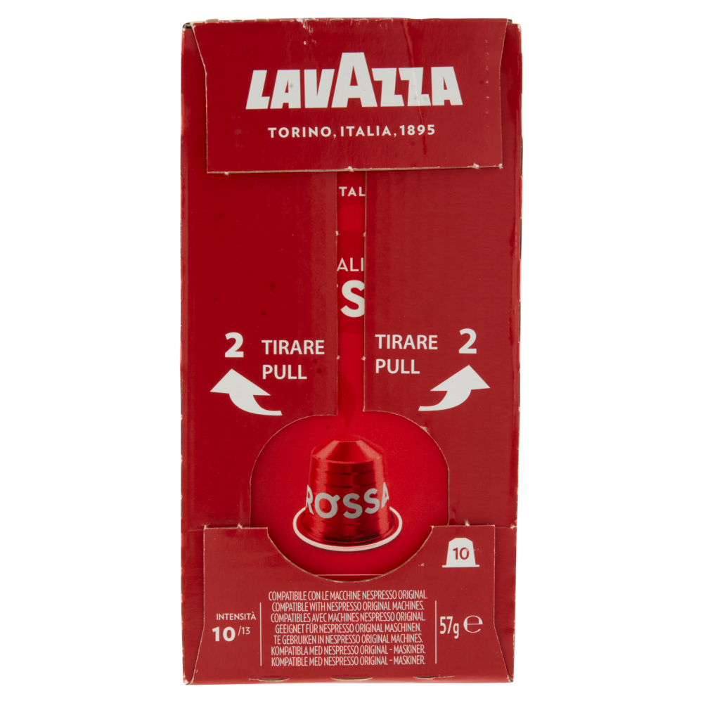 Lavazza Qualit&agrave; Rossa Compatibile con macchine Nespresso Original 10 x (10 x 5,7g)