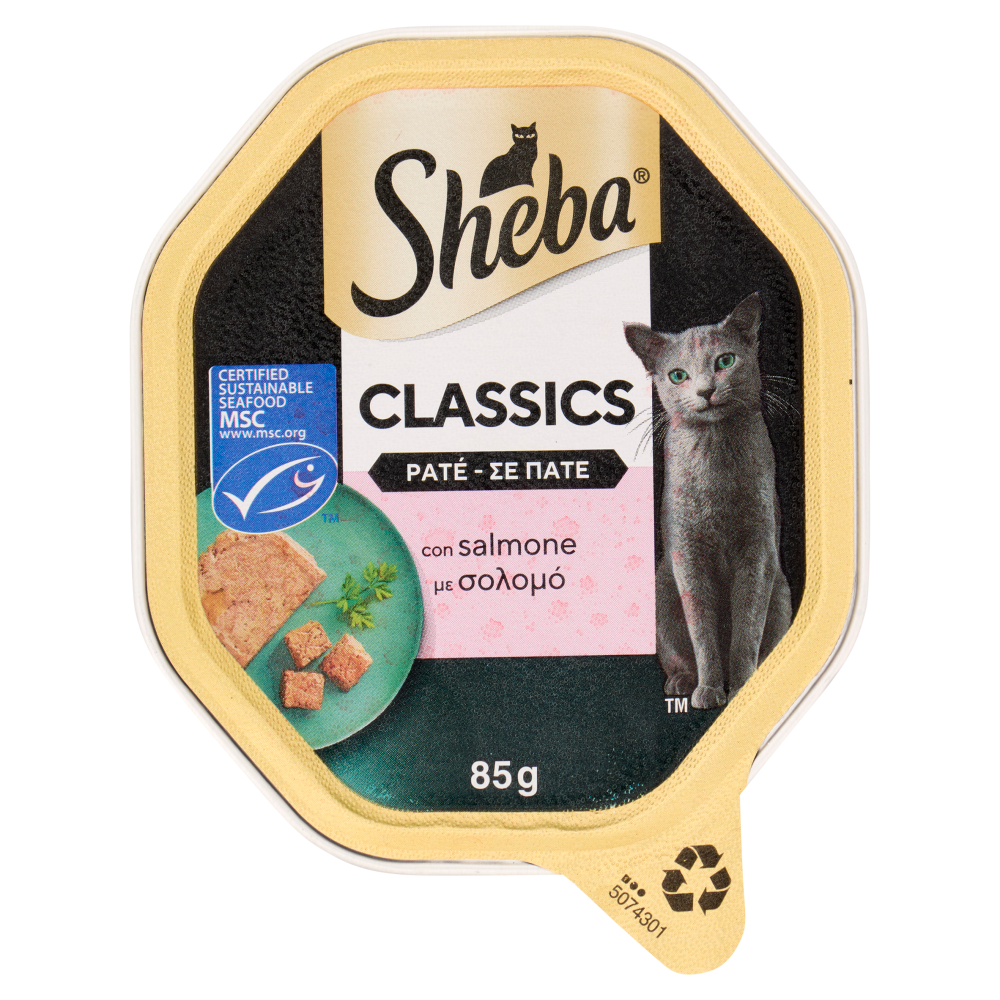 Sheba Classics Patè con Salmone 85 g Carrefour