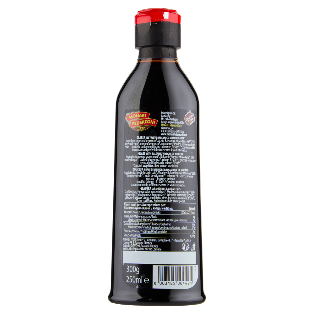Monari Federzoni Glassa all' "Aceto Balsamico di Modena IGP" Gusto Classico 250 ml
