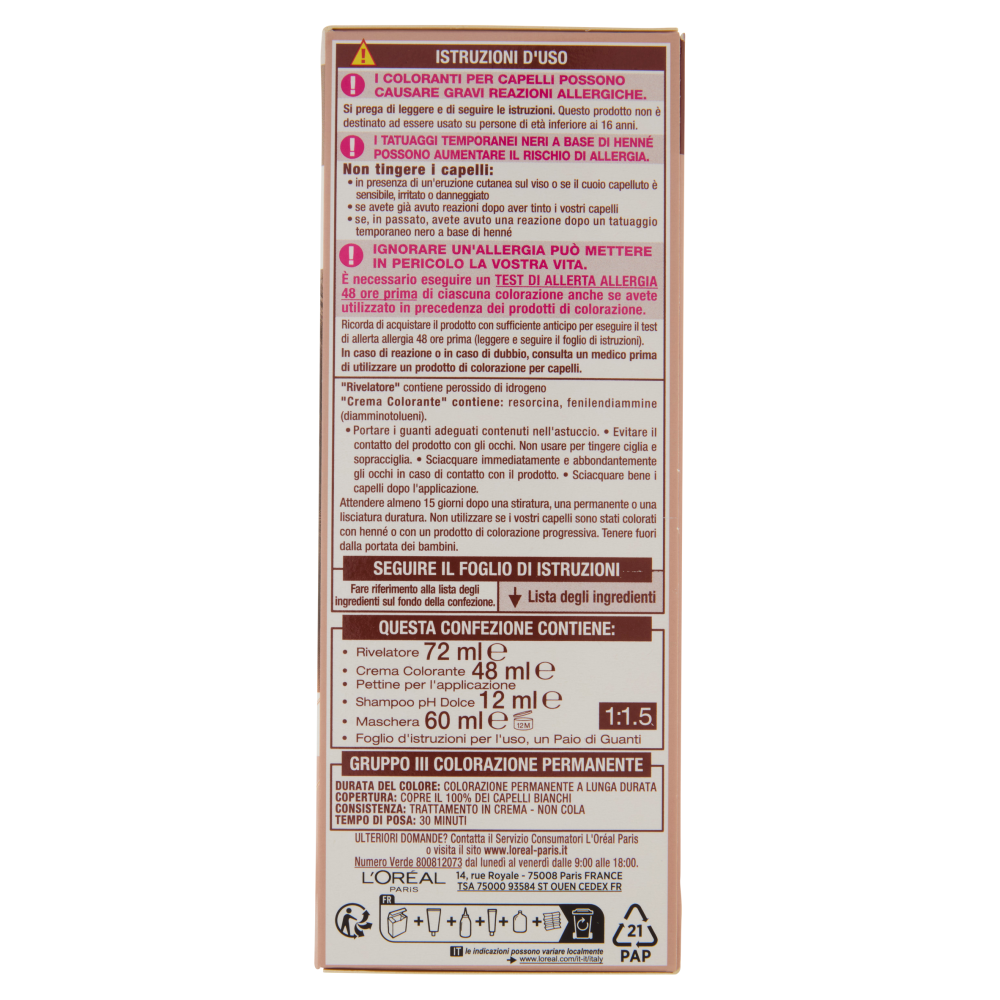 L'Oréal Paris Excellence Creme Colorazione Senza Ammoniaca 6U Biondo Scuro Universale