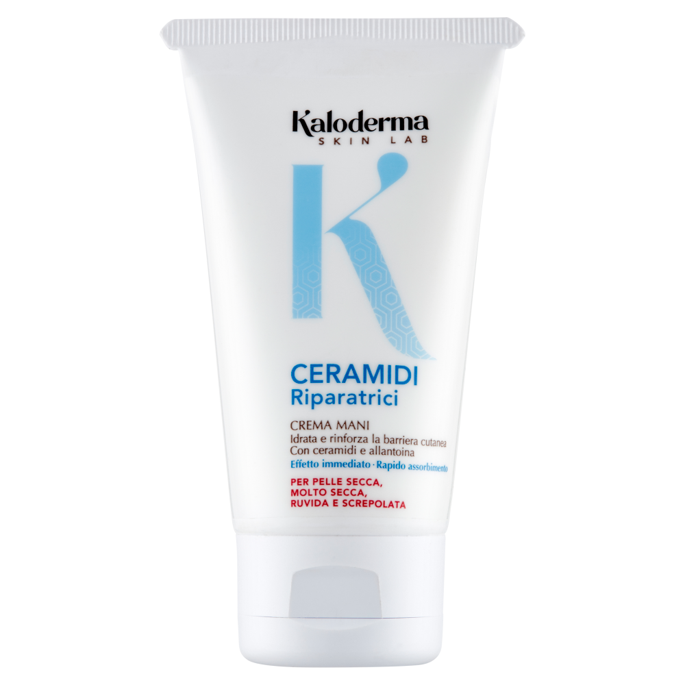 Kaloderma Ceramidi Riparatrici Crema Mani per Pelle Secca, Molto Secca, Ruvida e Screpolata 75 ml