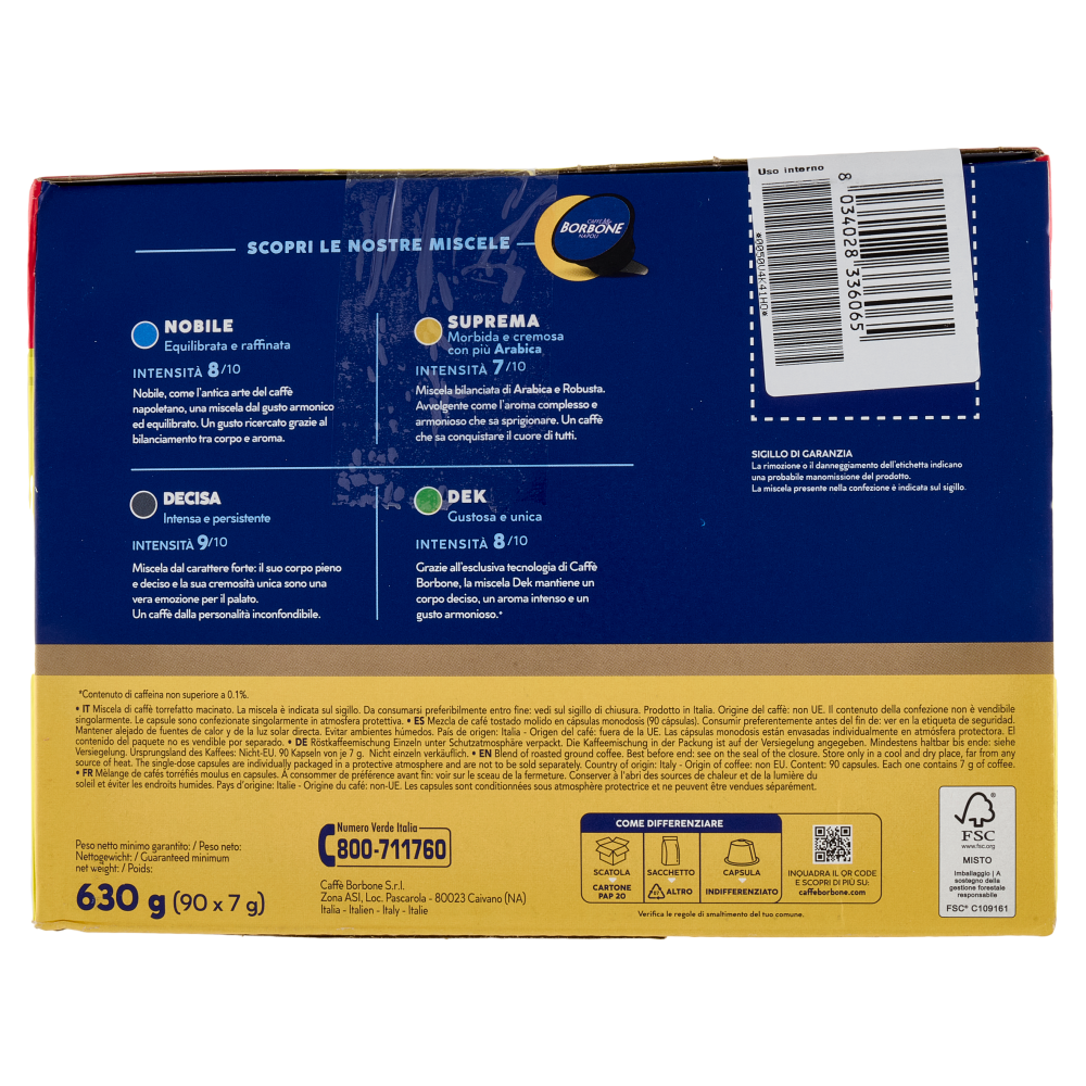 Caffè Borbone Miscela Nobile Capsule Compatibili Nescafè Dolce Gusto* 90 x 7 g