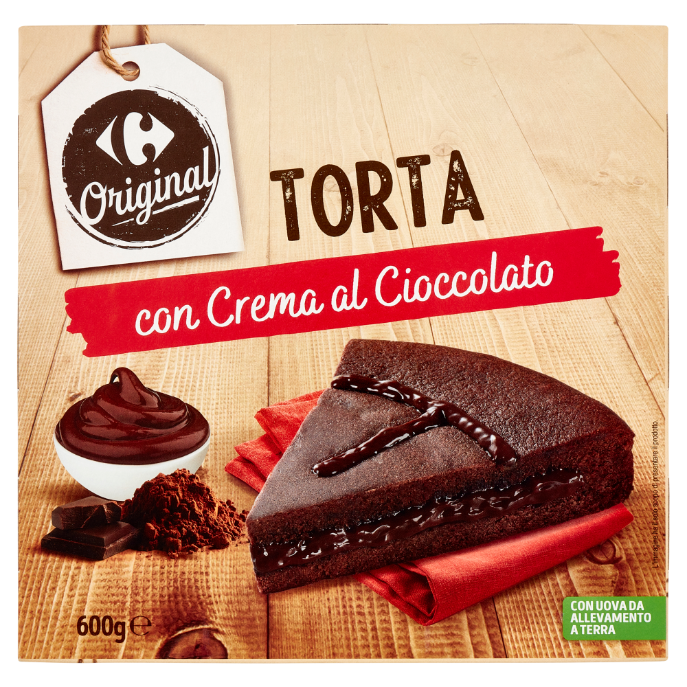 Carrefour Original Torta con Crema la Cioccolato 600 g