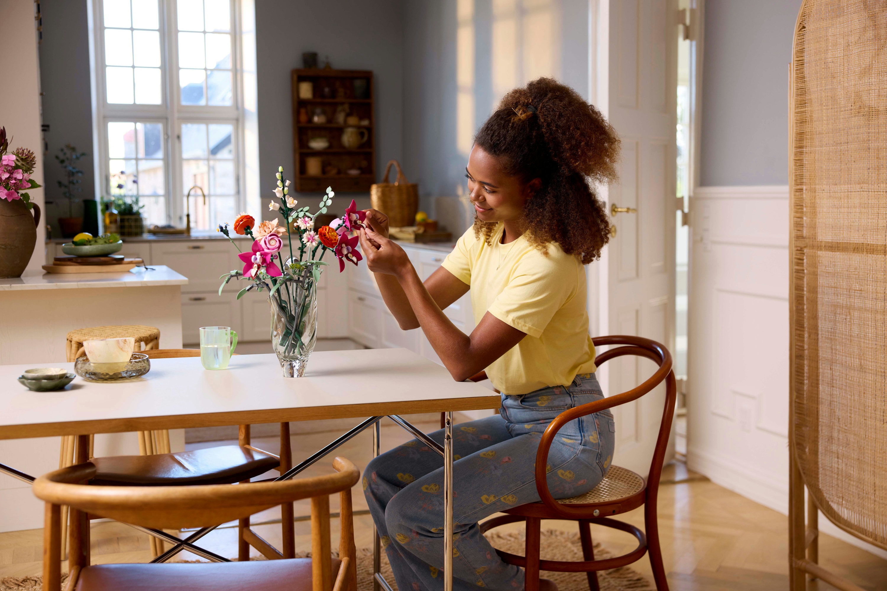 LEGO Botanicals Bouquet di fiori rosa