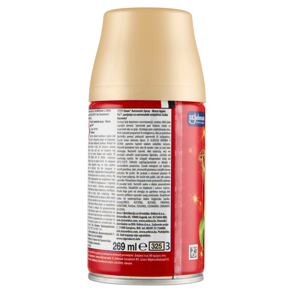 Glade Automatic Spray Ricarica, fragranza Warm Apple Pie 269 ml