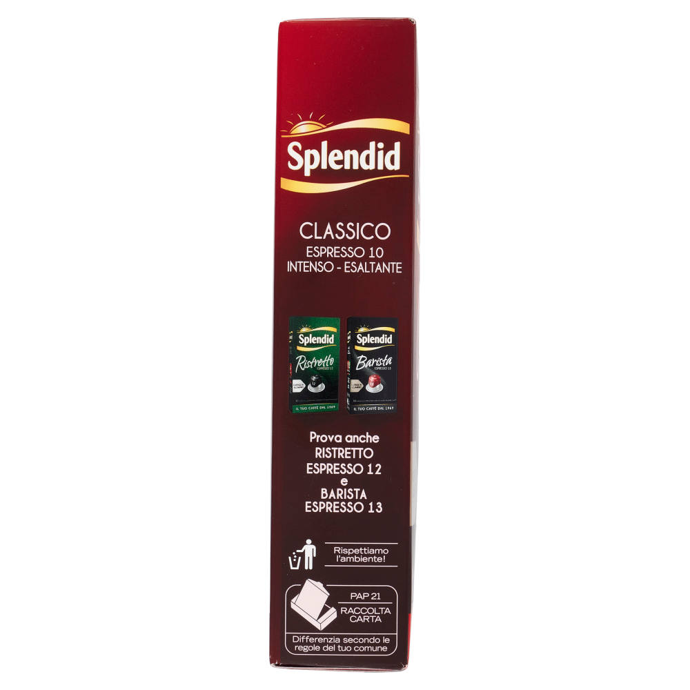 Splendid Classico 10- 10 Capsule Caffè Compatibili con Macchine Nespresso*® Original 52g