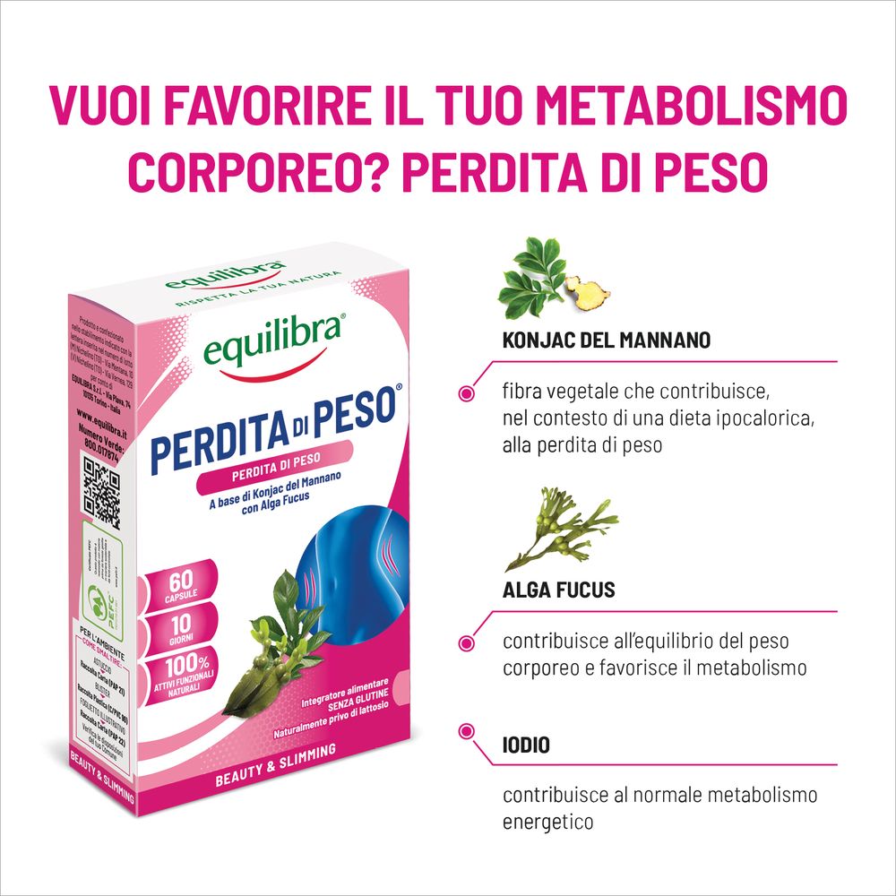 Equilibra Perdita di Peso 60 Capsule 41,7 g